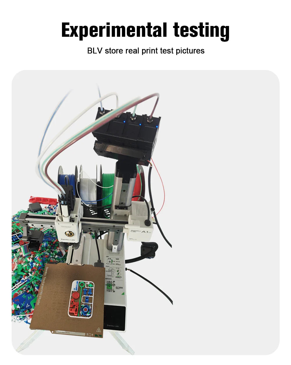 BLV AMS Lite BMCU370C Auto Refill Farm — Durable 3D Printer Accessory for A1 & A1 MINI, Strictly Tested, Type-C Support