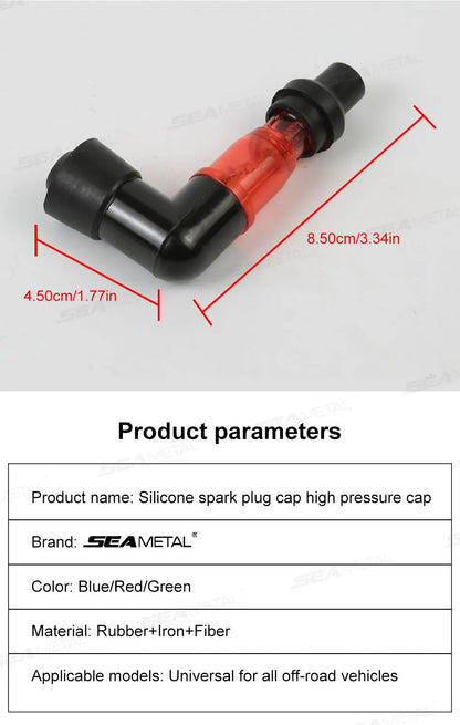 BLALION Universal Motorcycle Spark Plug Cap – 90° Flash Ignition Cap for Moto Engines