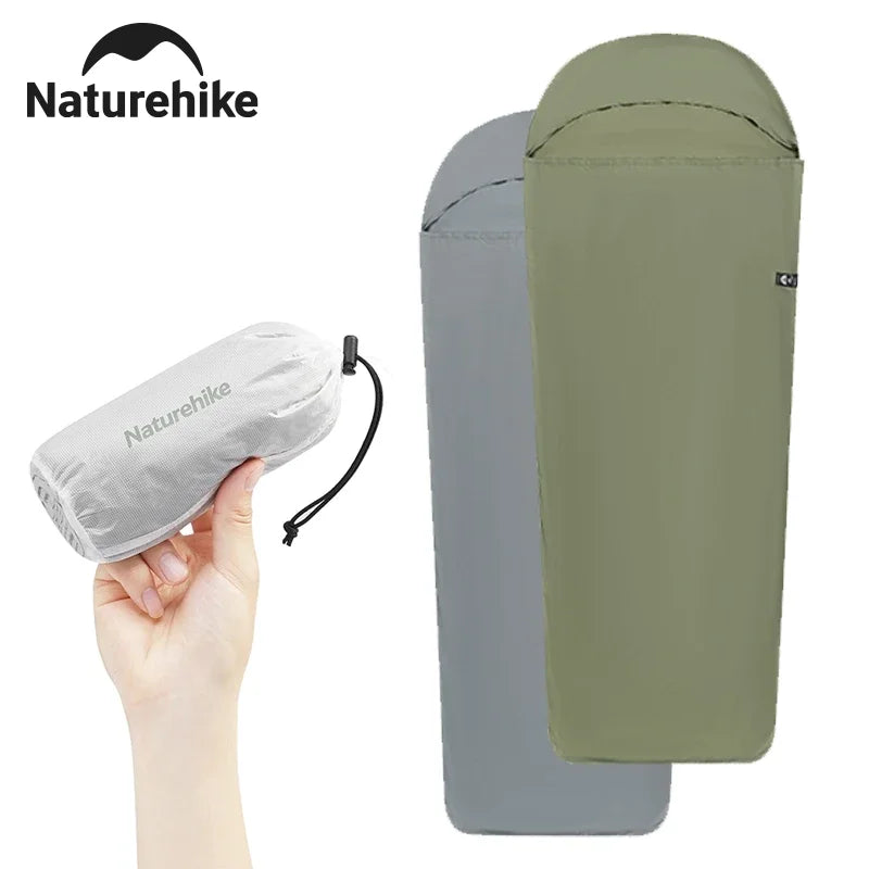 Naturehike Sleeping Bag Liner - 128g Ultralight Travel & Hiking Inner Blanket for Single Sleeping Bags