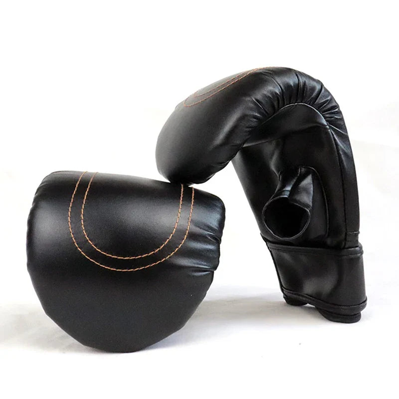 Boxing Gloves for Adults - Unisex Leather Sanda Training Gloves for Men & Women - Sports Protection Mitts