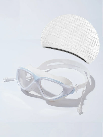 Seasprint Swimming Goggles - Anti-Fog UV Protection Waterproof Adjustable Silicone Swim Glasses