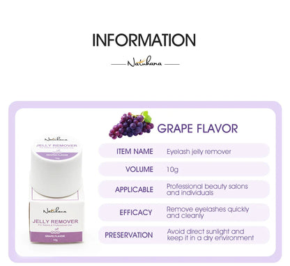 NATUHANA Eyelash Extension Jelly Remover – Fast, Safe, Non-Irritating Gel Glue Remover for Makeup