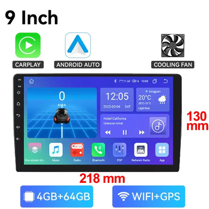 7/9/10-Inch Android 13 Car Radio - Wireless CarPlay, Bluetooth, 64GB Multimedia Stereo