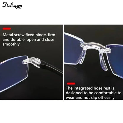 Elder Ultralight Reading Glasses – Retro HD Lens, Blue Light Blocking Eyewear for Men & Women, Classic Square Far-Sight Eyeglasses