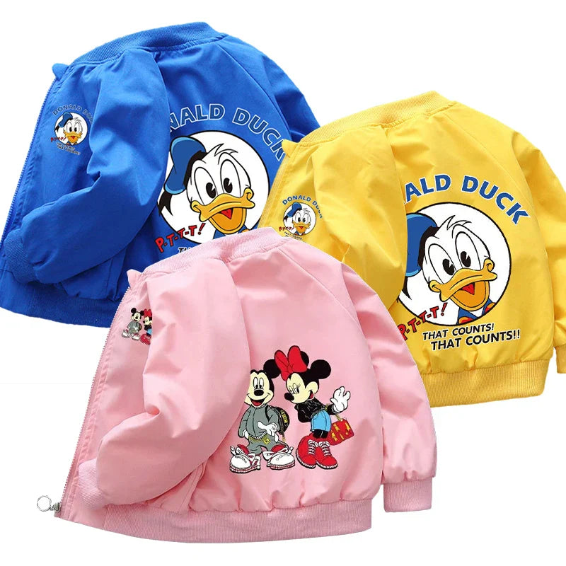 Spring Baby Boys & Girls Coats – Mickey Mouse Cartoon Hoodie Jacket, Kids Sweatshirt Windbreaker Outerwear for 1-6 Years