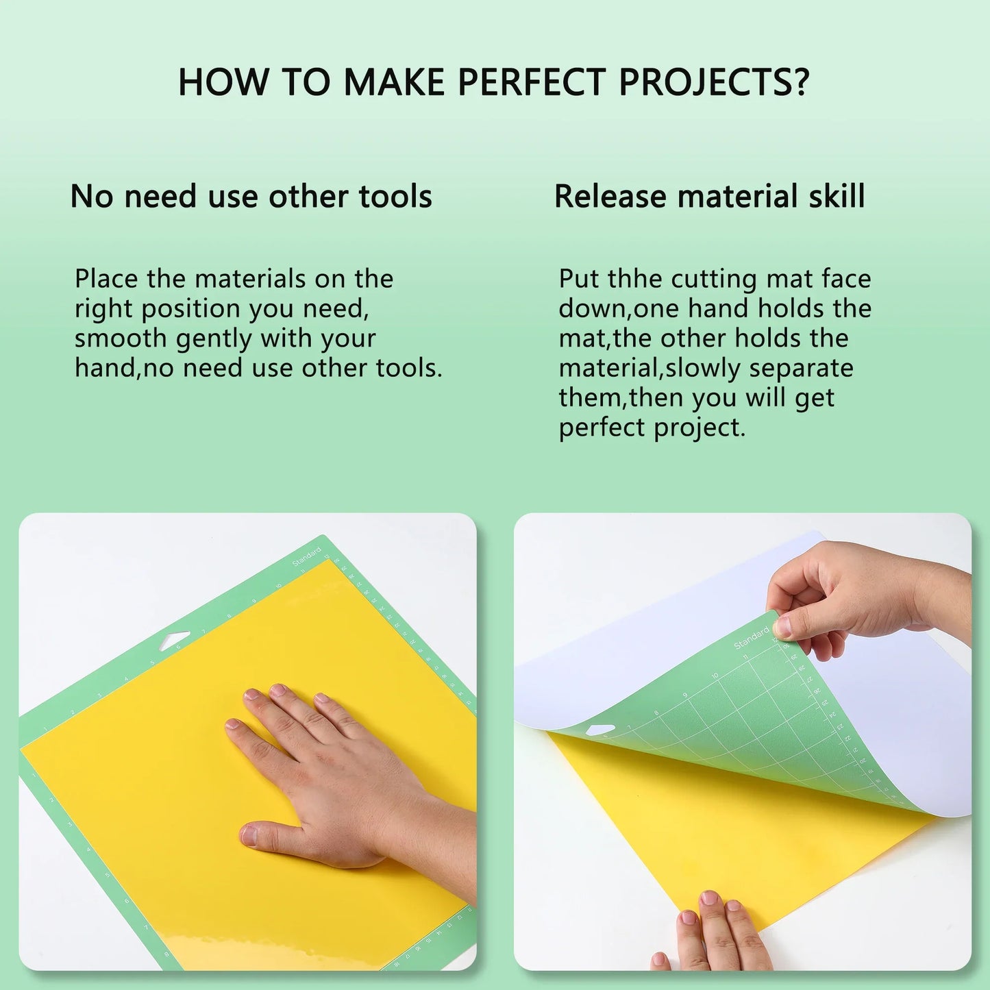 12x12 Cutting Mat for Cricut – Standard, Light, Strong & FabricGrip for Explore Air, Air 2, One