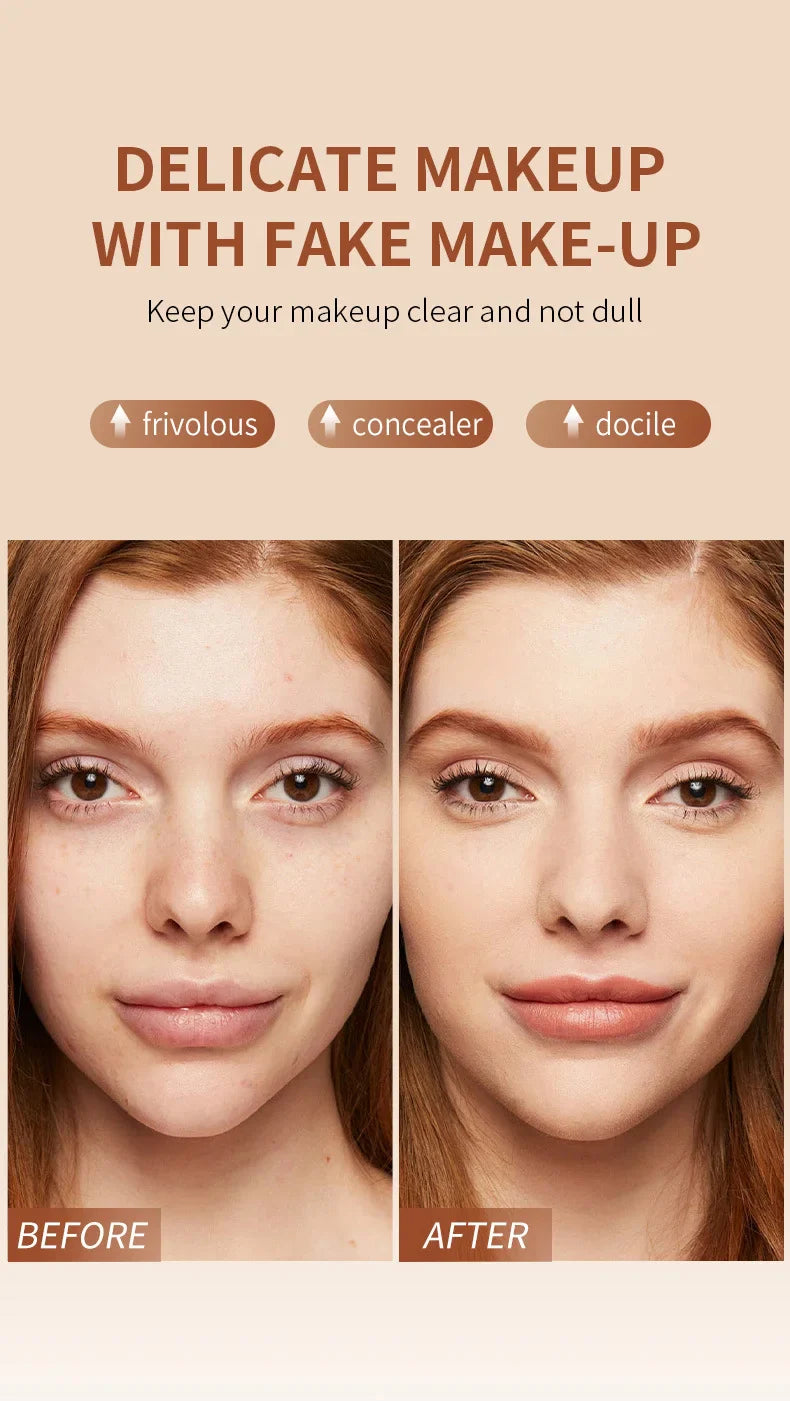 TVLV Eraser Foundation Stick with Brush – 20g Brightening Liquid Foundation & Long-Lasting Concealer