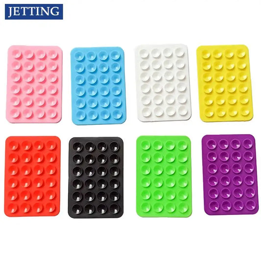 Double-Sided Silicone Suction Pad for Mobile Phone - Fixture Suction Cup with Adhesive Silicone Rubber Sucker Pad