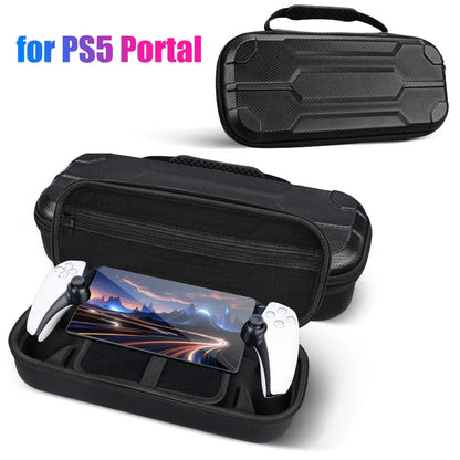 Carrying Case for Sony PS5 PlayStation Portal – Shockproof Protective Storage Bag & Shell for PS Portal Accessories