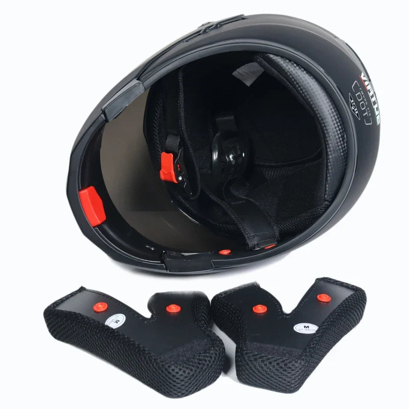 Dual Lens Full Face Motorcycle Helmet - Racing Downhill Motorbike Protective Safety Helmet Gear