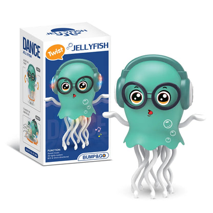 Electric Dancing Octopus & Jellyfish Toy – Eight-Arm Automatic Obstacle-Avoidance Interactive Toy for Kids’ Development