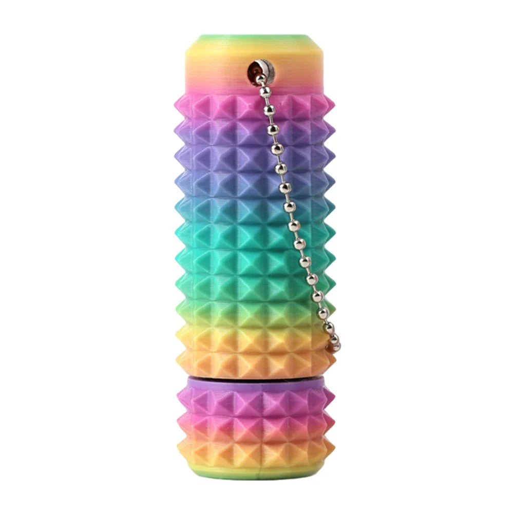 Mini Spiky Fidget Keychain - Pocket Stress Relief Stim Toy for Anxiety & Positive Gifts