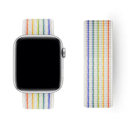 Sport Loop Strap for Apple Watch Band 40mm–49mm – Compatible with Series 3–10, SE & Ultra Adjustable Bracelet
