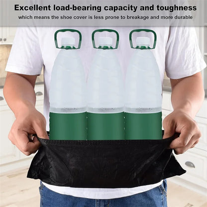 100 Count Disposable Boot & Shoe Covers - Non-Slip Foot Booties for Indoor/Outdoor Use, Home & Workplace Protection
