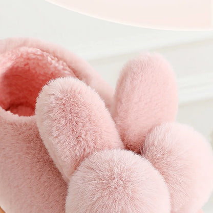 Winter Cotton Slippers for Women & Moms – Plush Cartoon Indoor House Shoes, Soft & Cozy Home Wear for Cold Weather