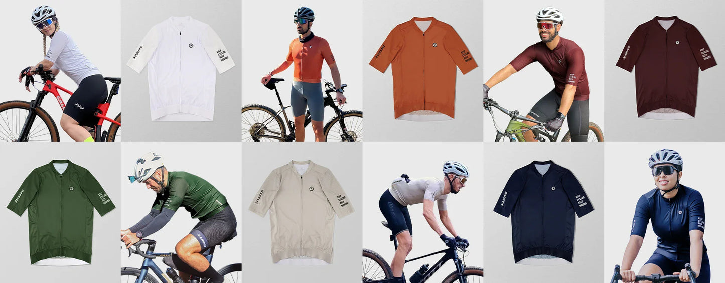DAREVIE Long Sleeve Cycling Jersey — Pro Aero Slim Fit with 3D Bubble Mesh for Men & Women