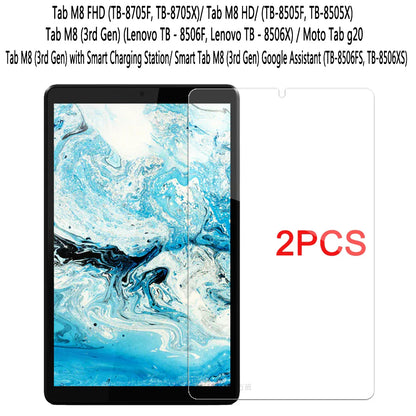 2PCS Tempered Glass Screen Protector for Lenovo Tab P11 Gen 2, M10 FHD Plus, M9, M8, M7, Legion Y700, Xiaoxin Pad 2024, YOGA 11