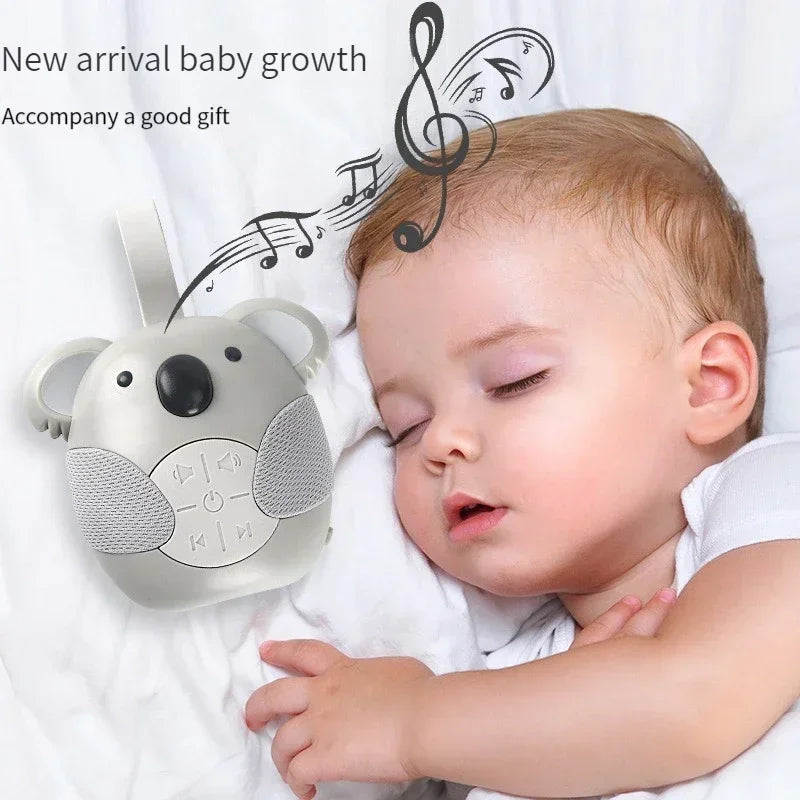 Portable White Noise Machine for Babies – Soother with 5 Music Sounds, Night Light & Timed Shutdown for Toddler Sleep