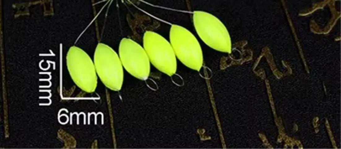120pcs Oval Fishing Float Beads - Seven Star Bobber Rig Making Beans for Carp Fishing
