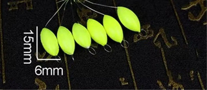 120pcs Oval Fishing Float Beads - Seven Star Bobber Rig Making Beans for Carp Fishing