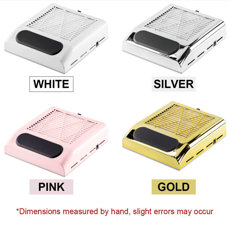 Nail Dust Collector – Powerful Manicure Vacuum Cleaner with Filter, Nail Extractor Fan for Nail Art Tools
