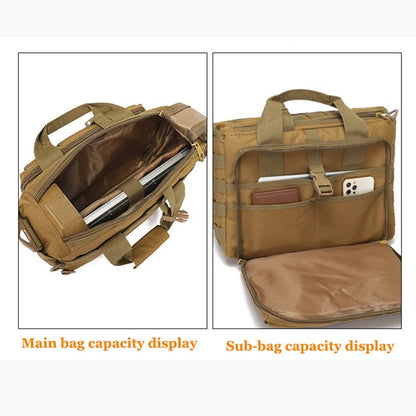 New Strategic Nylon Backpack – Multifunctional Messenger Shoulder Bag, Wear-Resistant Laptop Briefcase for Outdoor Climbing