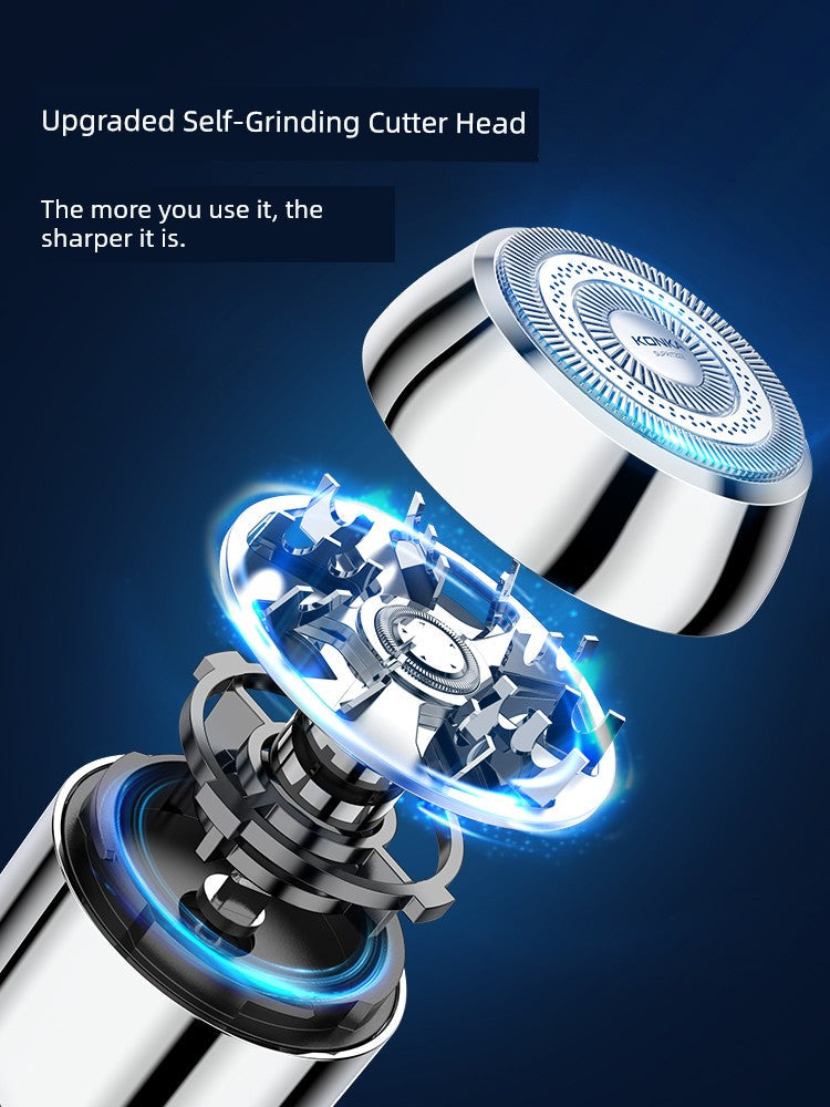 Konka Official 2025 Men’s Electric Shaver – Portable Lock & Load Spray Shaving Device