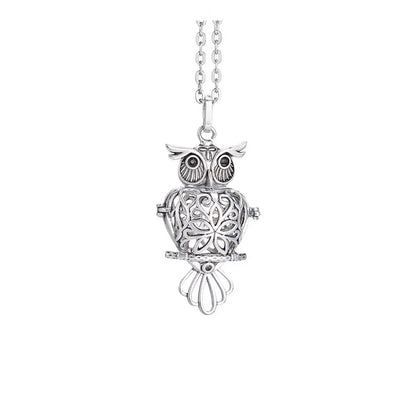 Vintage Mexico Angel Ball Chime Necklace – Antique Locket Aromatherapy Essential Oil Diffuser
