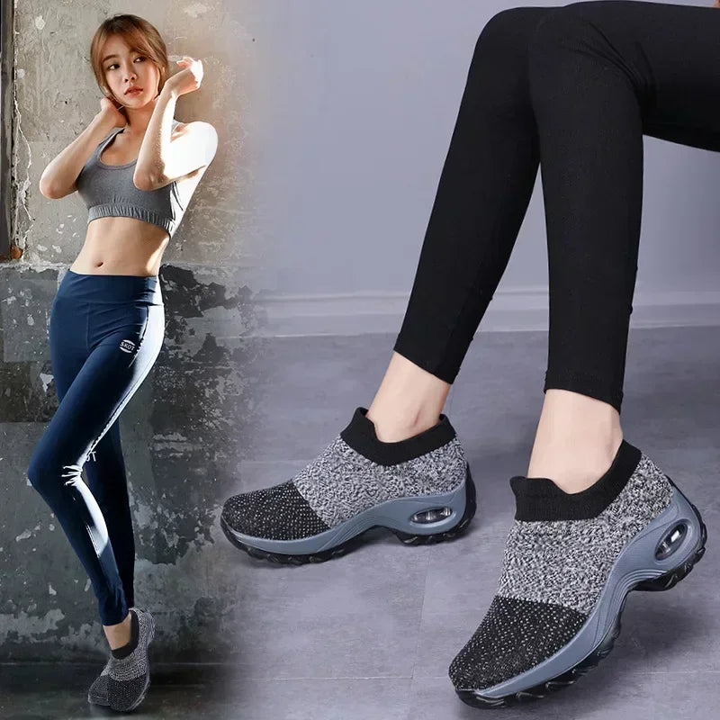 Women's Versatile Orthopedic Platform Sneakers – Casual, Non-Slip, Wear-Resistant Tenis De Mujer