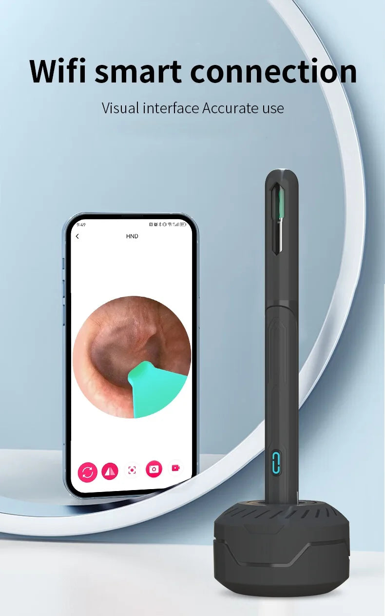 Ear Cleaner with Camera Set – HD Otoscope, USB-C Charging Endoscope, Wax Removal Tool & Earpick, NK3 Pro Ear Cleaning Set