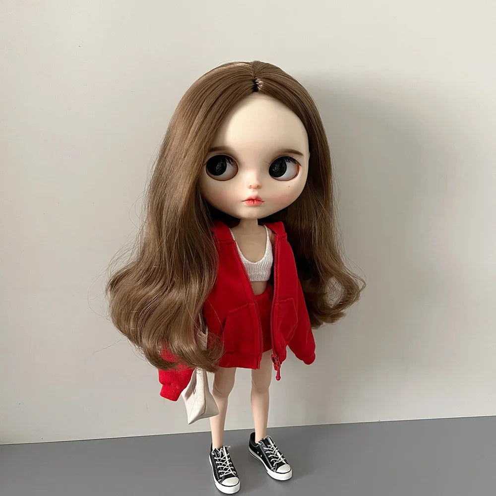 Blyth Doll Clothes — Sweater, Sports Hoodie, Jacket & Shorts for 1/6 Dolls