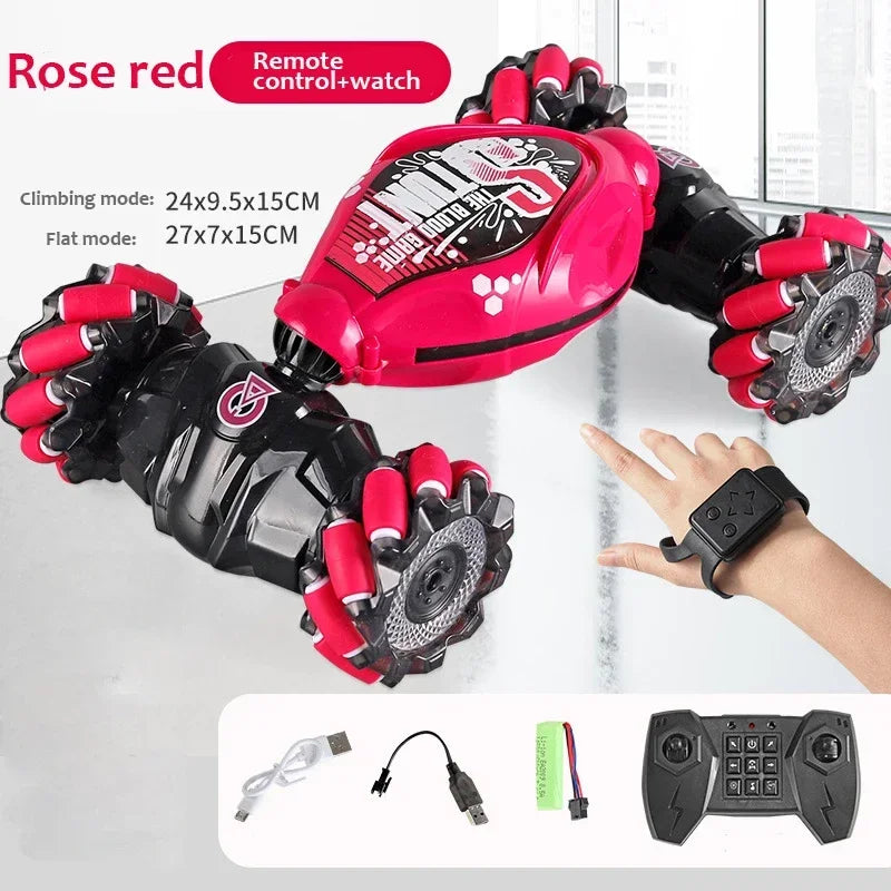 Stunt RC Car 4WD 1:16 – LED Light, Gesture Control, Twist & Climb Remote Controlled Car Toy for Kids