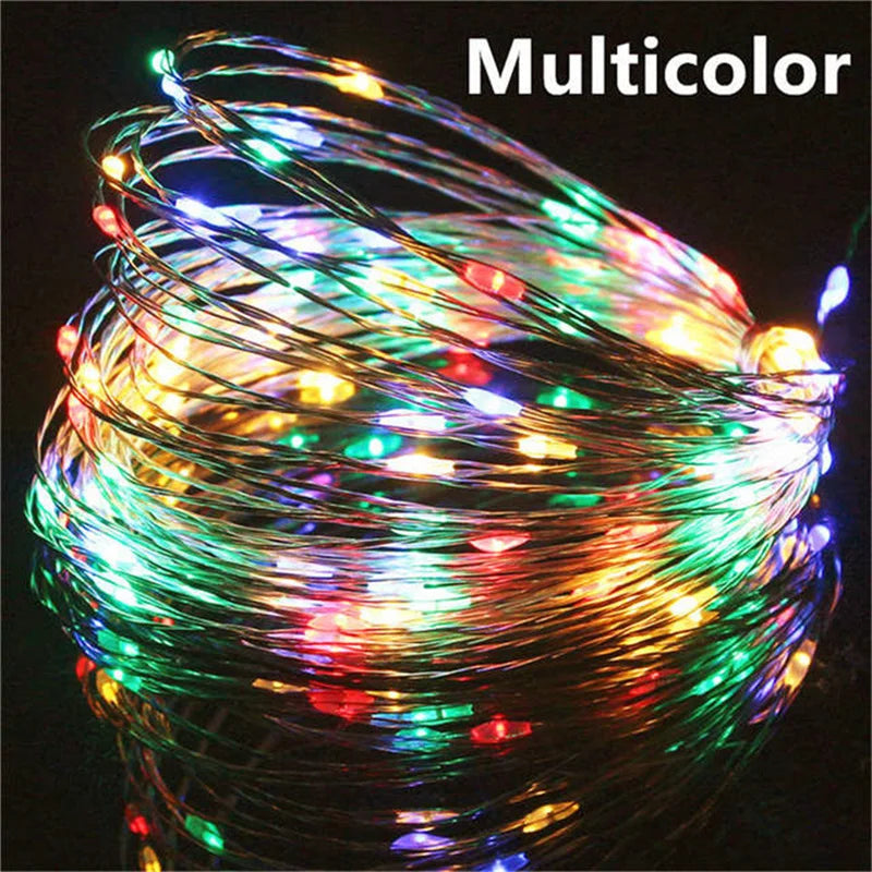 USB LED Fairy String Lights - 20M 200LED Copper Wire Garland for Christmas, Wedding & Outdoor Decor