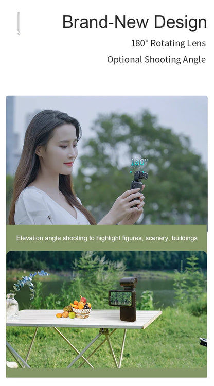 Ordro M3 Pocket Digital Camcorder — 5K 30FPS with Image Stabilization & Large Screen, Handy Travel Vlog Camera