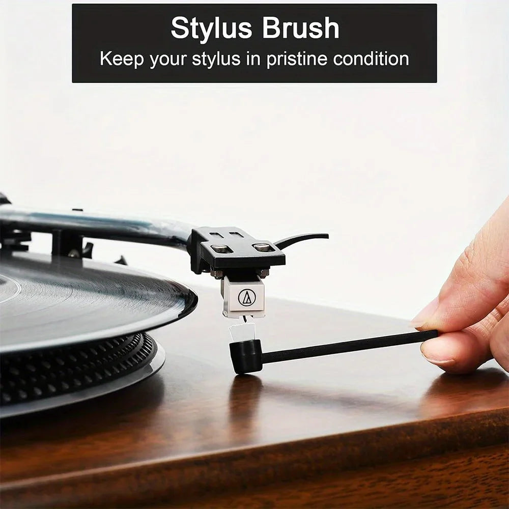 Vinyl Record Cleaning Kit — Anti-Static Brush & Cleaner for Turntables and Gramophones