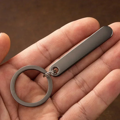 Personalized Engraved Keychain – Custom Logo & Name Car Key Ring, Gift for Boyfriend