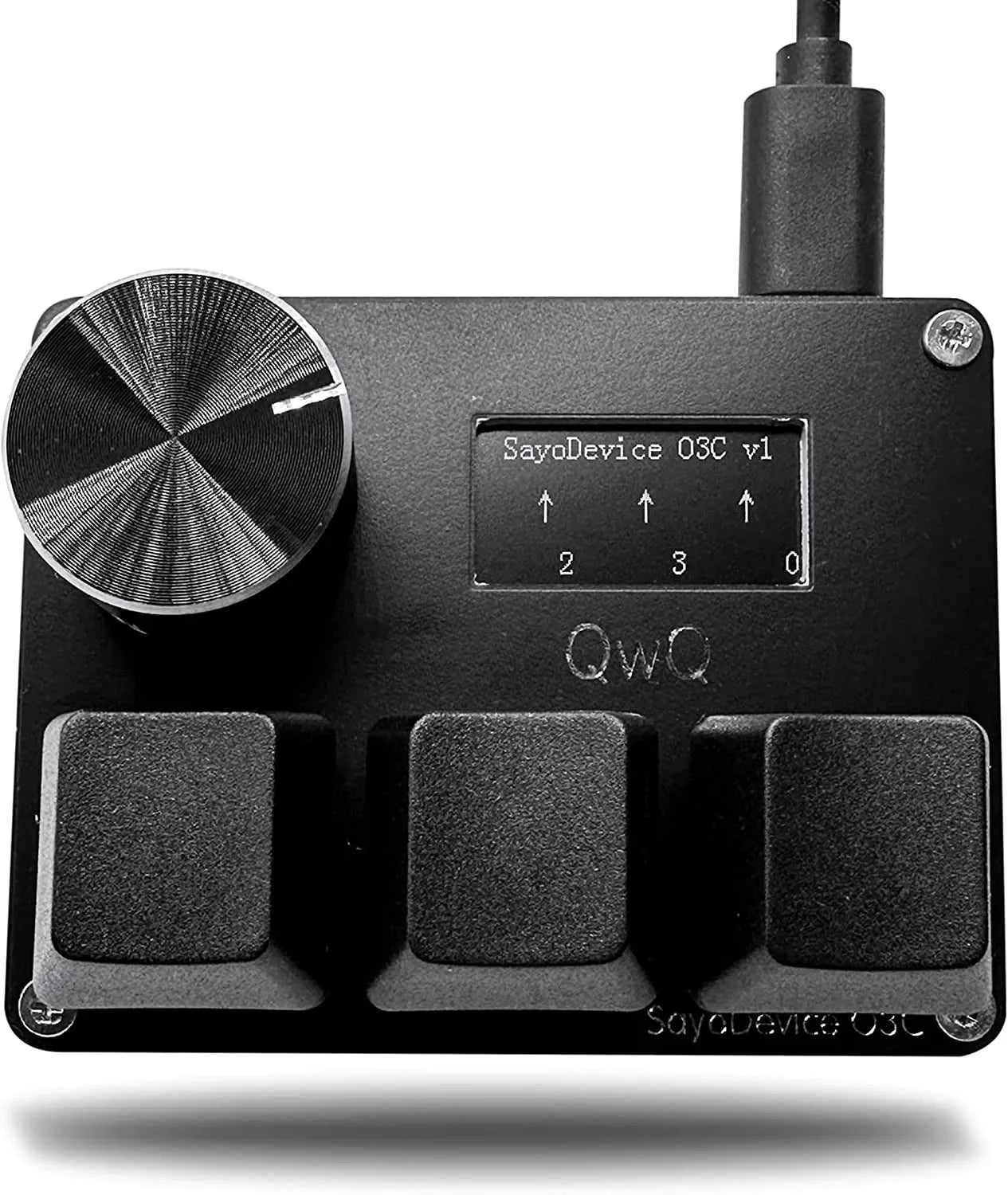 O3C SayoDevice OSU O3C Rapid Trigger Hall Switches – Magnetic Pink Keyboard Switches with Knob, Screen Copy & Paste Shortcut
