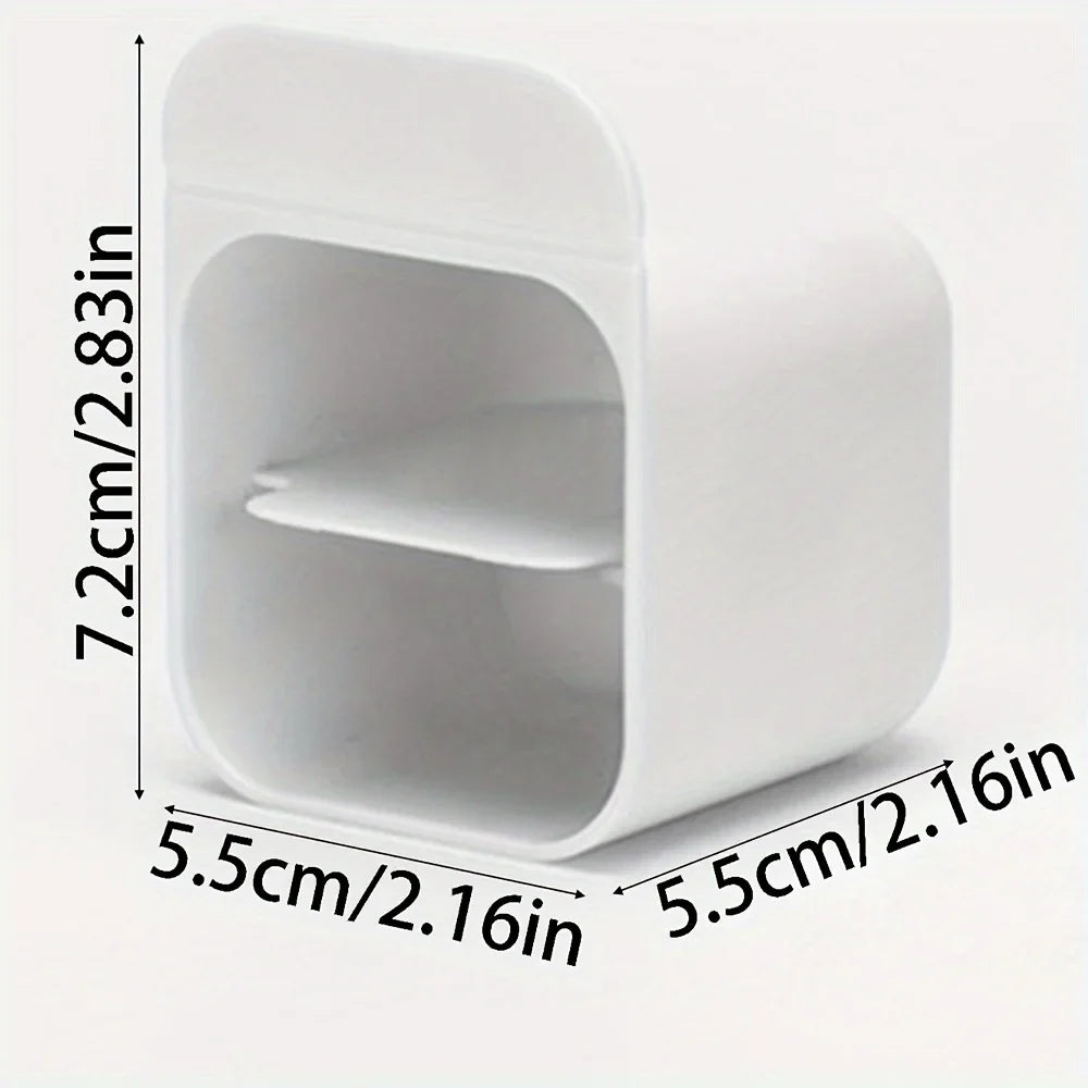 Clip-On Pen Holder Desk Organizer - Adhesive PP Plastic Pencil Storage Container Set
