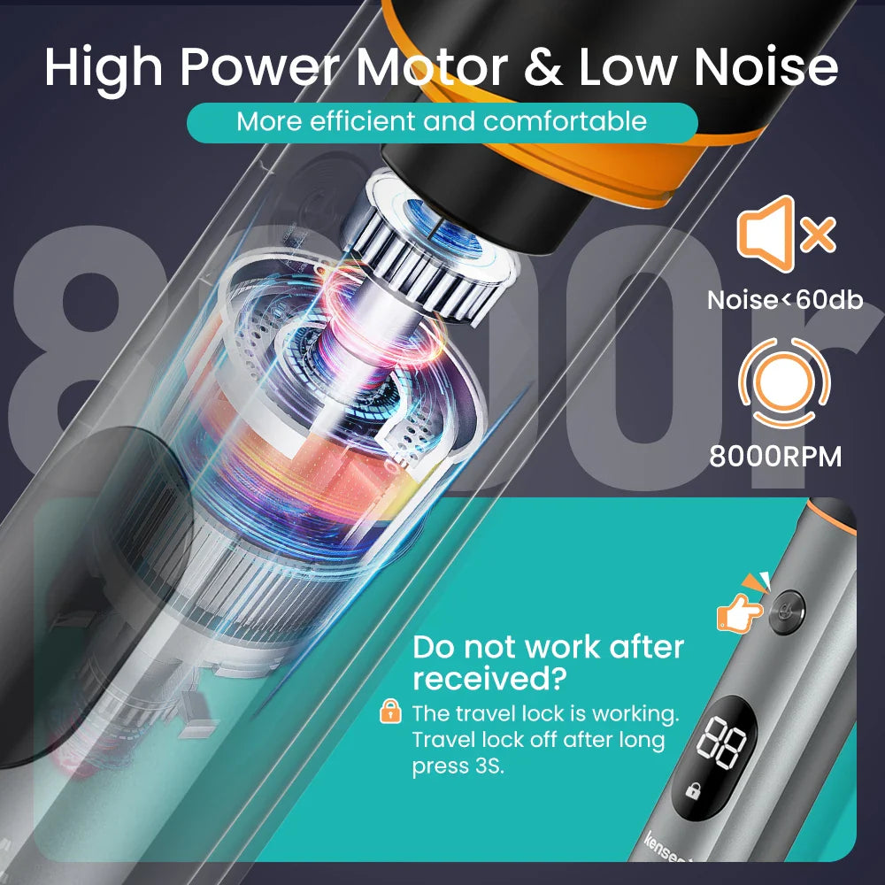 Kensen S16 3-in-1 Men’s Body Hair Shaver & Beard Trimmer Waterproof Electric Clipper