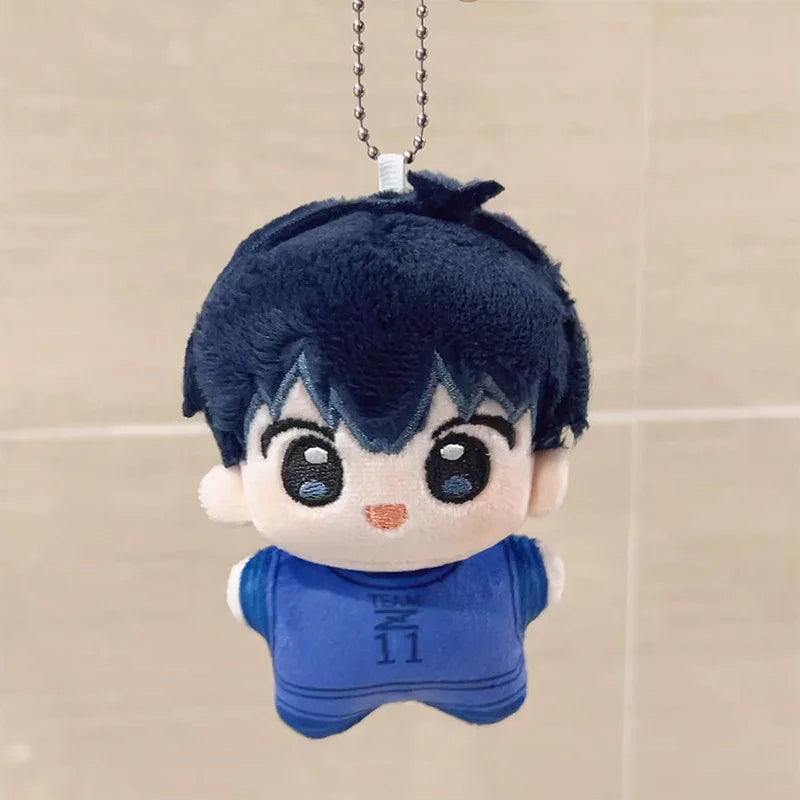 Mini Blue Lock Nagi Plush Keychain – Cute Anime Backpack Charm & Stuffed Doll Gift