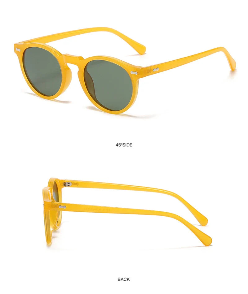 Retro Polarized Sunglasses — Small Round Vintage Shades for Men & Women