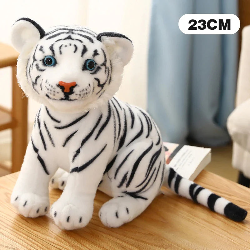 Simulation Tiger & Lion Plush Toy – Kawaii Stuffed Animal Doll, Pillow & Home Decor Gift for Kids