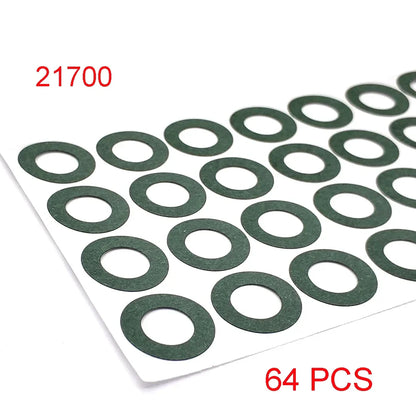 18650/21700/32650 Li-ion Battery Insulation Gasket – Barley Paper Insulating Glue Patch & Electrode Pads for Battery Pack