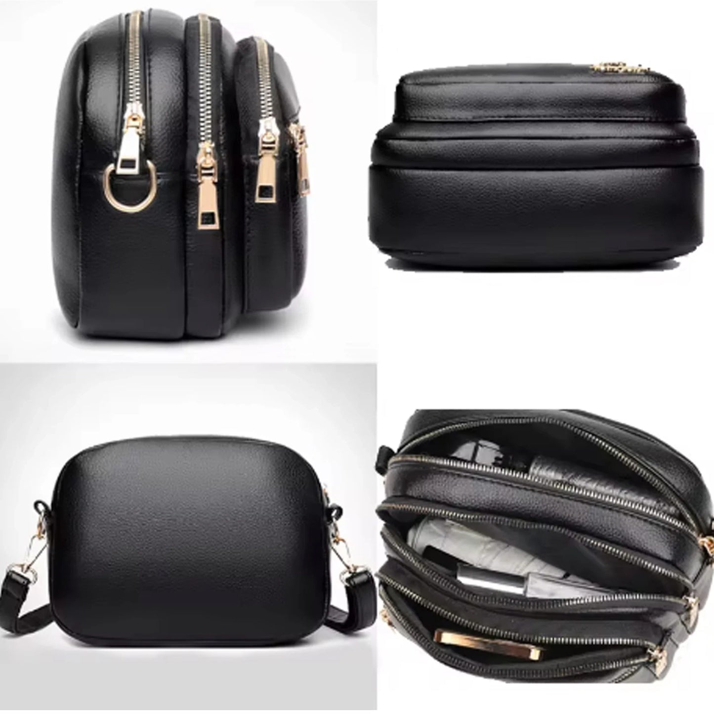 High Quality Soft Leather Purse - Fashion Women's Shoulder Messenger Bag with Multi-Pocket, Wear-Resistant Luxury Handbag