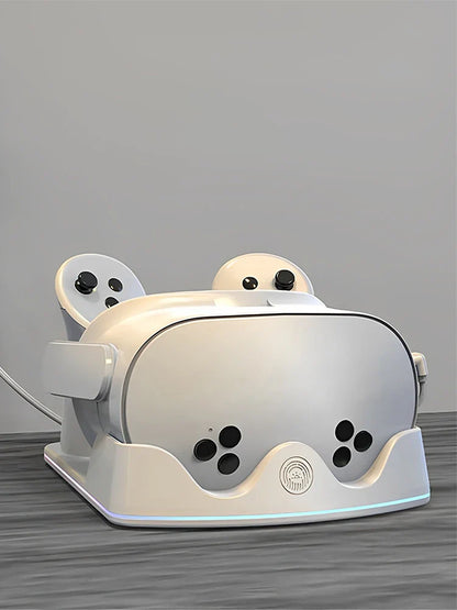 Charging Dock for Meta Quest 3S VR Headset – Fast Charging Station with RGB Light for Quest 3S, Quest 3 & Quest 2