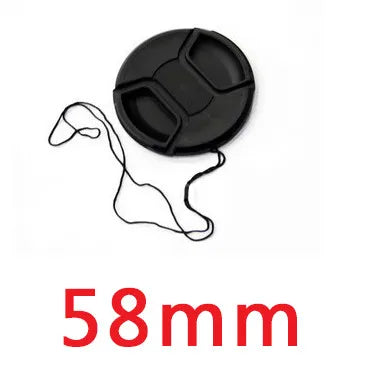 Camera Lens Cap Holder Cover — Fits Canon, Nikon, Sony, Olympus, Fuji, Lumix (37-95mm)