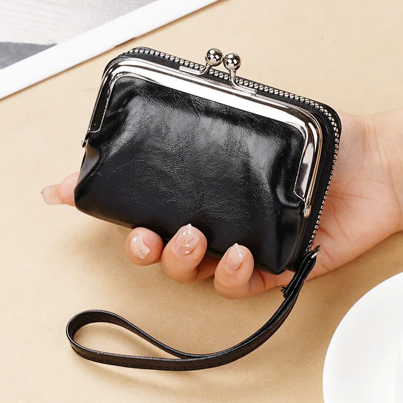 Lonny 4-Inch Zip-Up Card Holder – Women’s Buckle Coin Purse Clutch, Cross-Border Supply