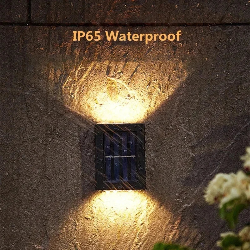 Solar LED Outdoor Wall Light - Waterproof Solar Sensor Lamp for Garden, Yard & Street Decoration