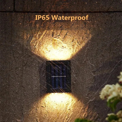 Solar LED Outdoor Wall Light - Waterproof Solar Sensor Lamp for Garden, Yard & Street Decoration