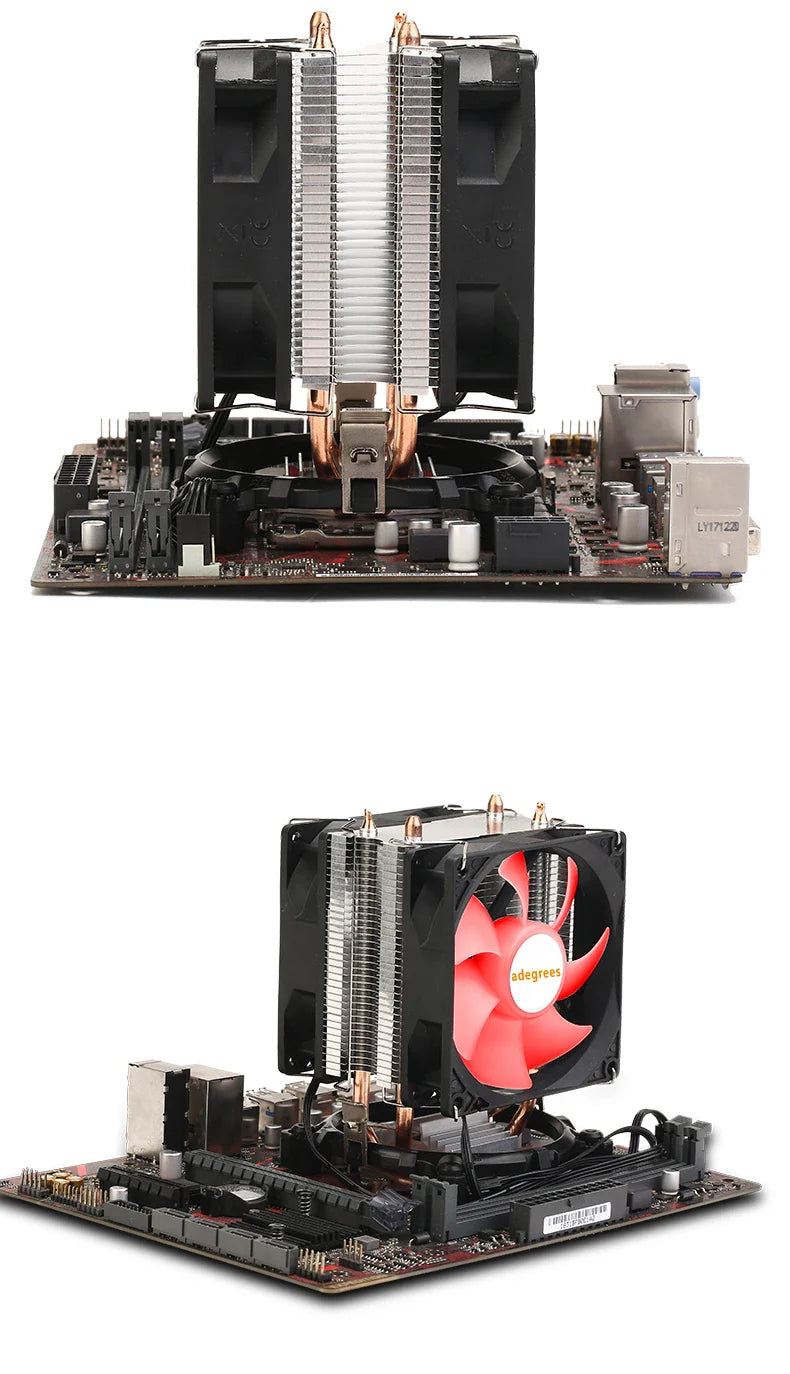 CPU Air Cooler X79/X99 — 3-Pin/4-Pin PWM Fan for Intel LGA 1366/1151/1155/1200/1700/2011 & AMD AM3/AM4/AM5